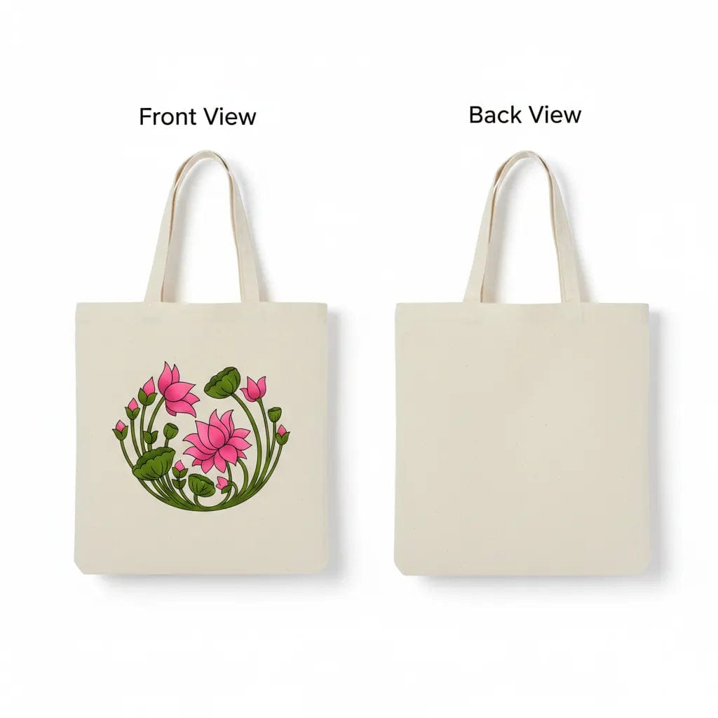 Customer photo review of Wrapzy Lotus Bloom Tote Bag