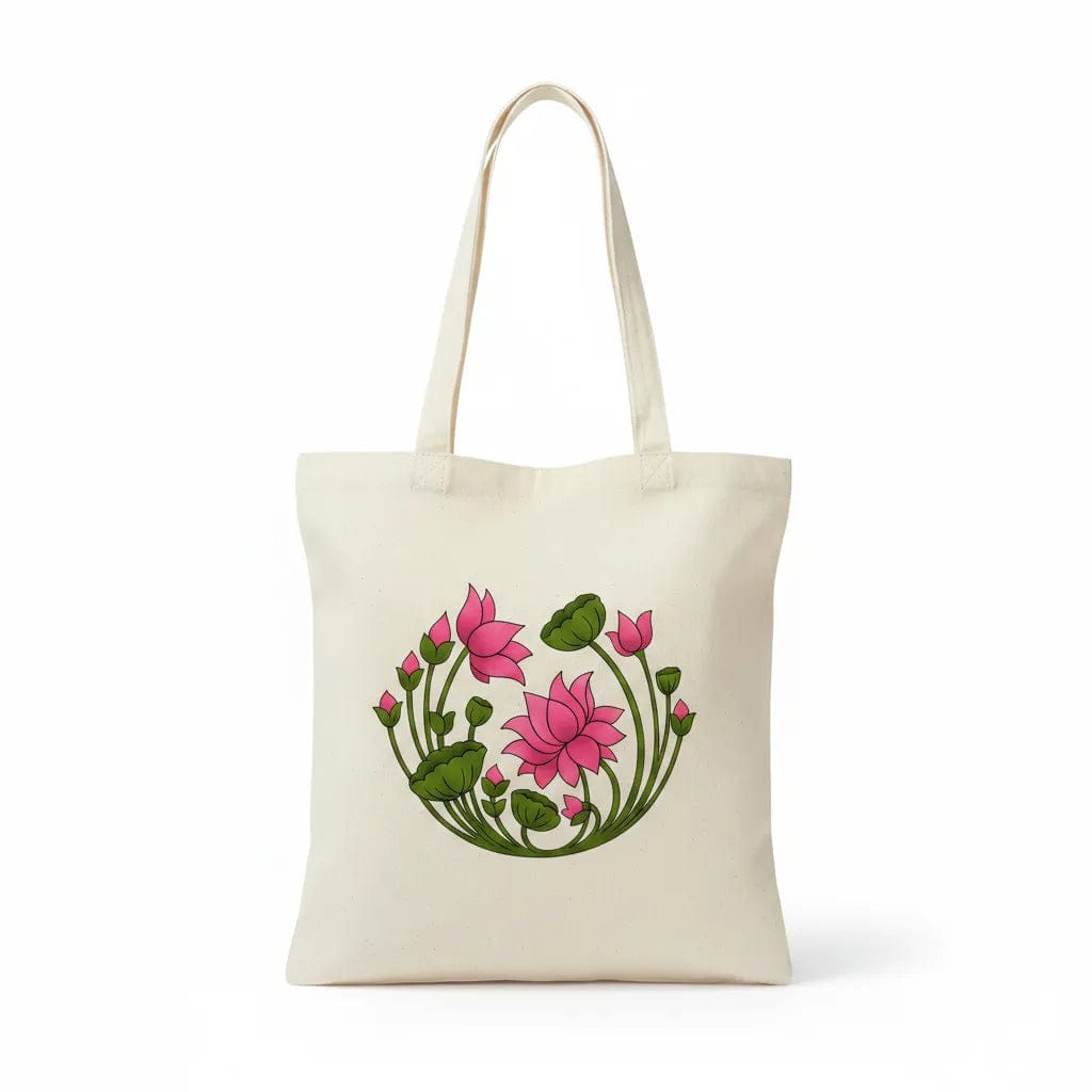 Customer photo review of Wrapzy Lotus Bloom Tote Bag