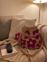Customer photo review of Bolso de Ganchillo Hecho a Mano