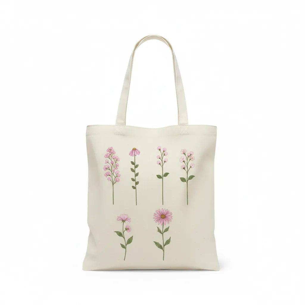 Customer photo review of Wrapzy Pink Wildflower Tote Bag