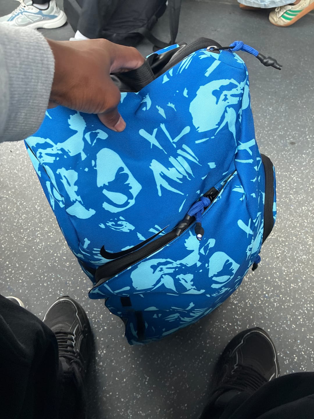 Customer photo review of Hoop Armour™ Elite Backpack Aquarius Blue