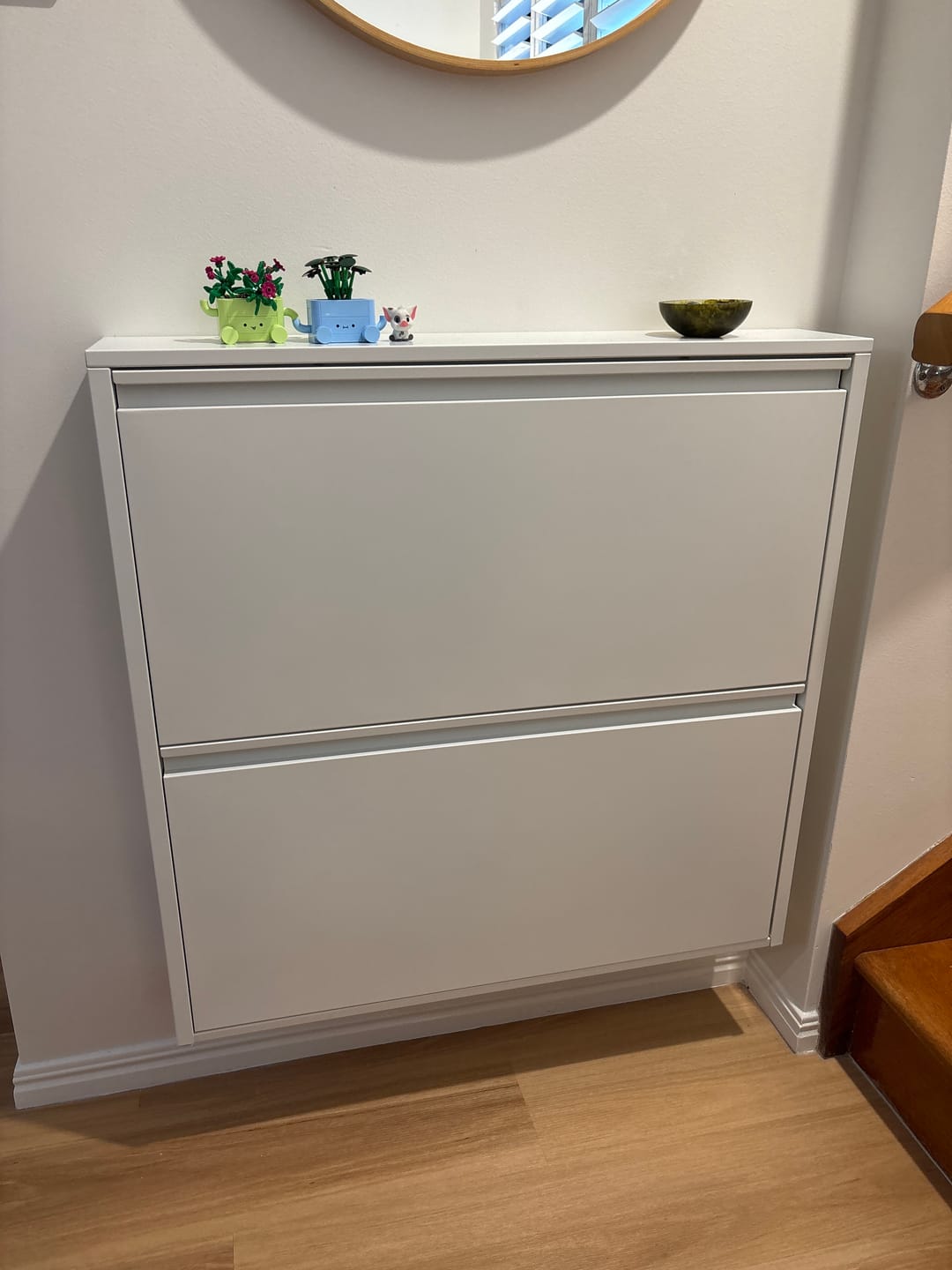 Customer photo review of Wall Mounted Shoe Cabinet