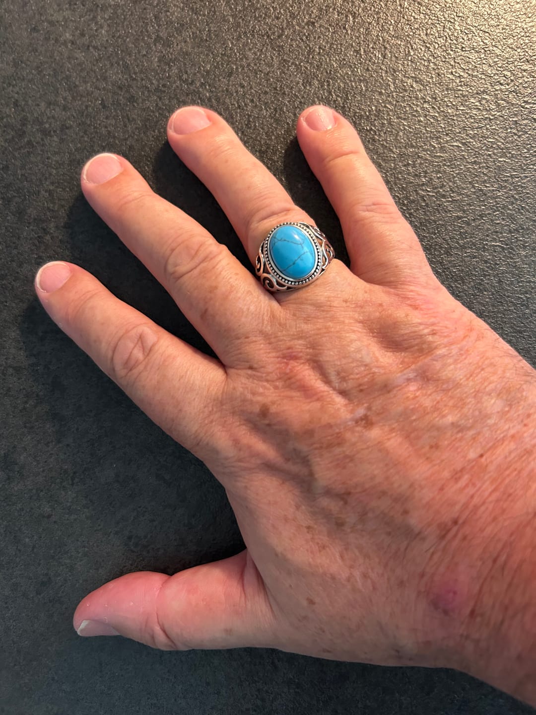 Customer photo review of BLUE EYES. - 925 STERLING SILVER