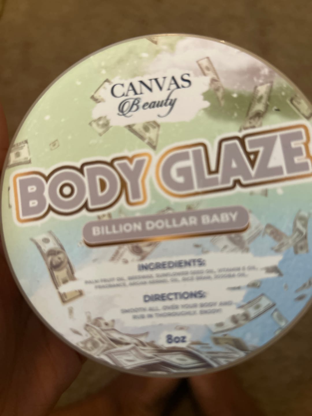 Customer photo review of BODY GLAZE: BILLION DOLLAR BABY
