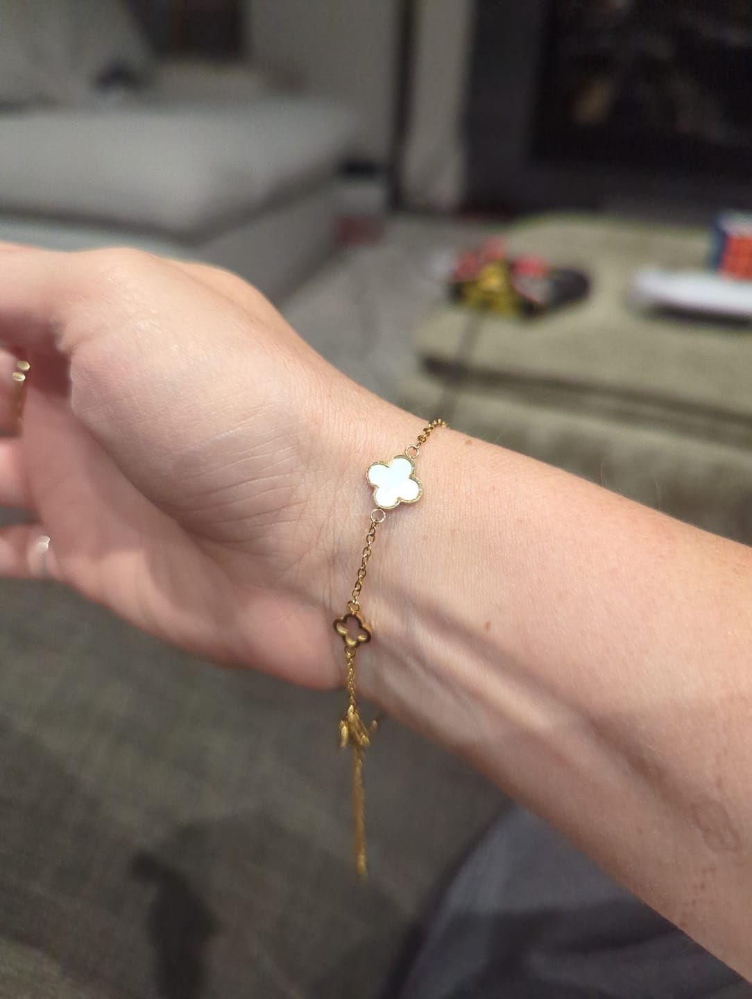 Customer photo review of Lucia Clover Bracelet