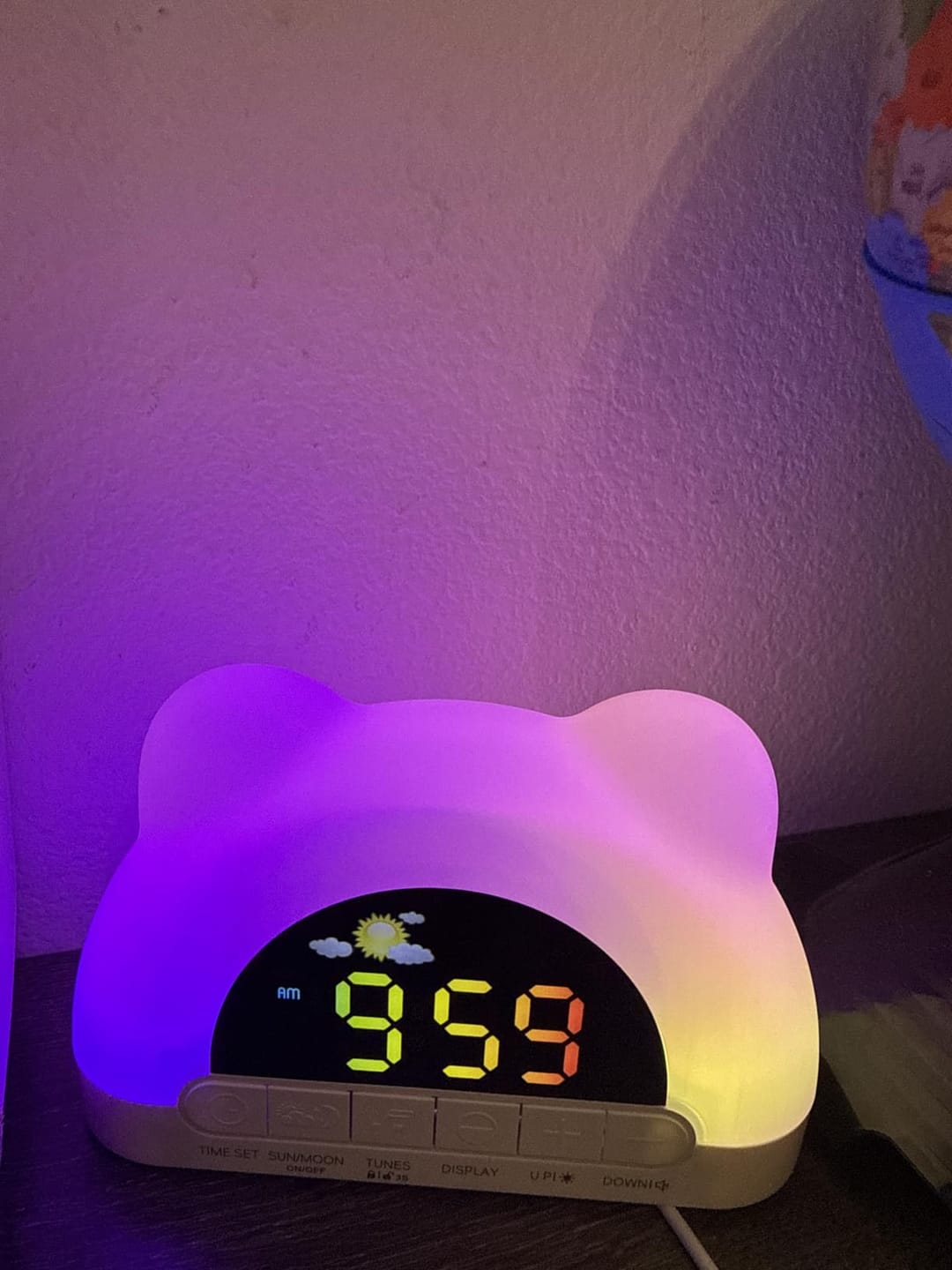 Customer photo review of SleepBuddy – Kinderwecker mit Schlaftrainer & Nachtlicht