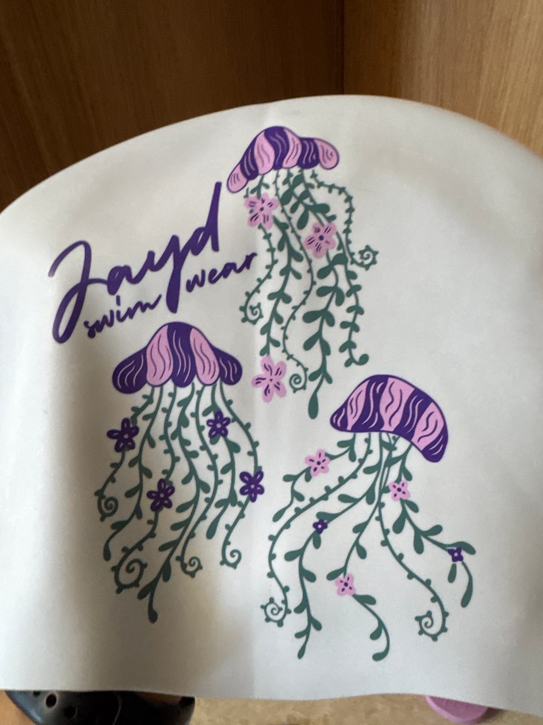 Customer photo review of JAYD Swim Cap - Jelly Belly