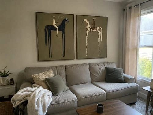 Customer photo review of Vintage Americana Art｜Desert Riders