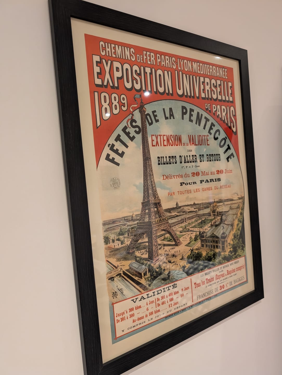 Customer photo review of Paris Travel Poster: Exposition Universelle by M. Stéphane, 1889