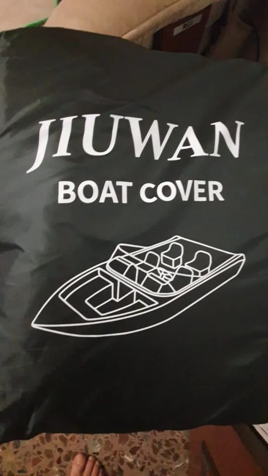 Customer photo review of Waterproof Marine Boat Cover for V-Hull & Fishing Boats