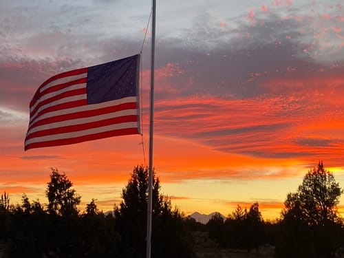 Customer photo review of 4' x 6' American Flag