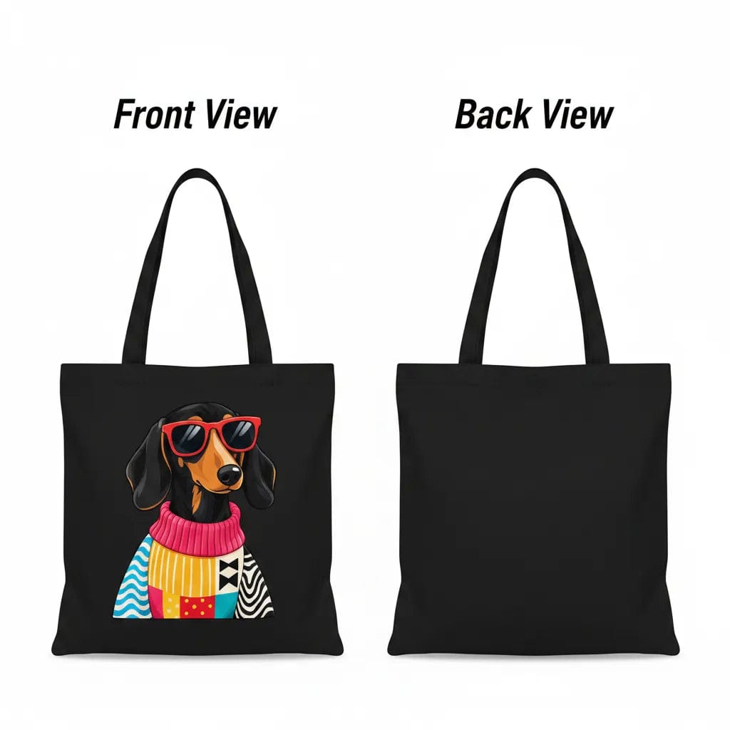 Customer photo review of WRAPZY Black Canvas Tote Bag