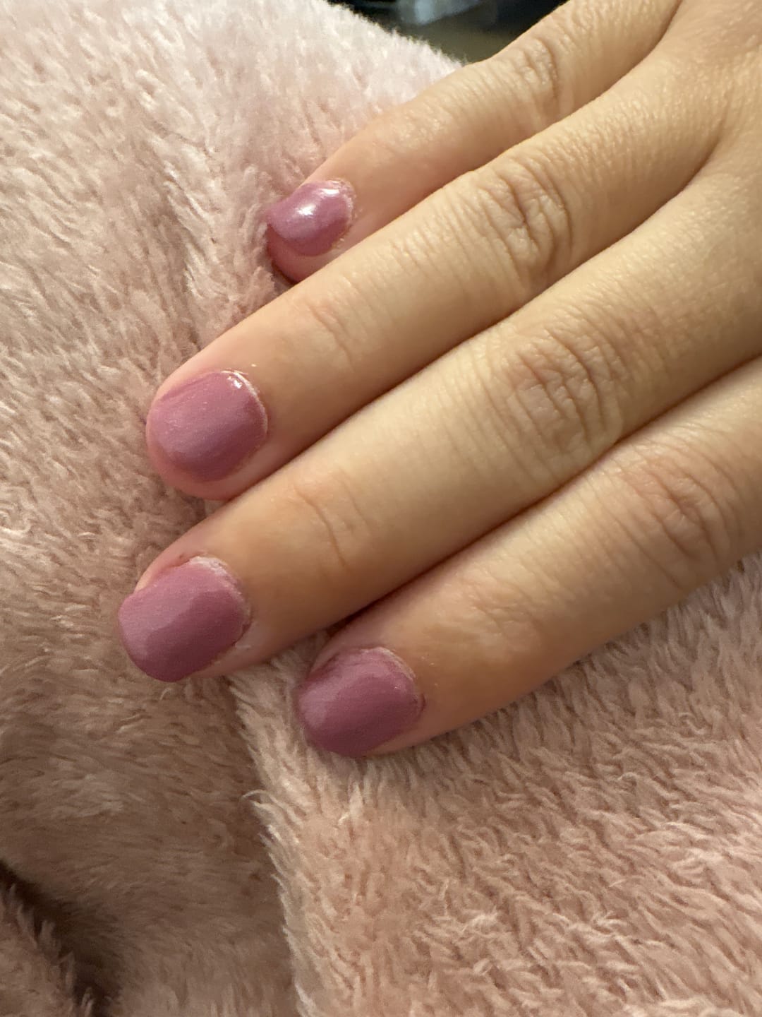 Customer photo review of Mauve Whisper Dipping Powder