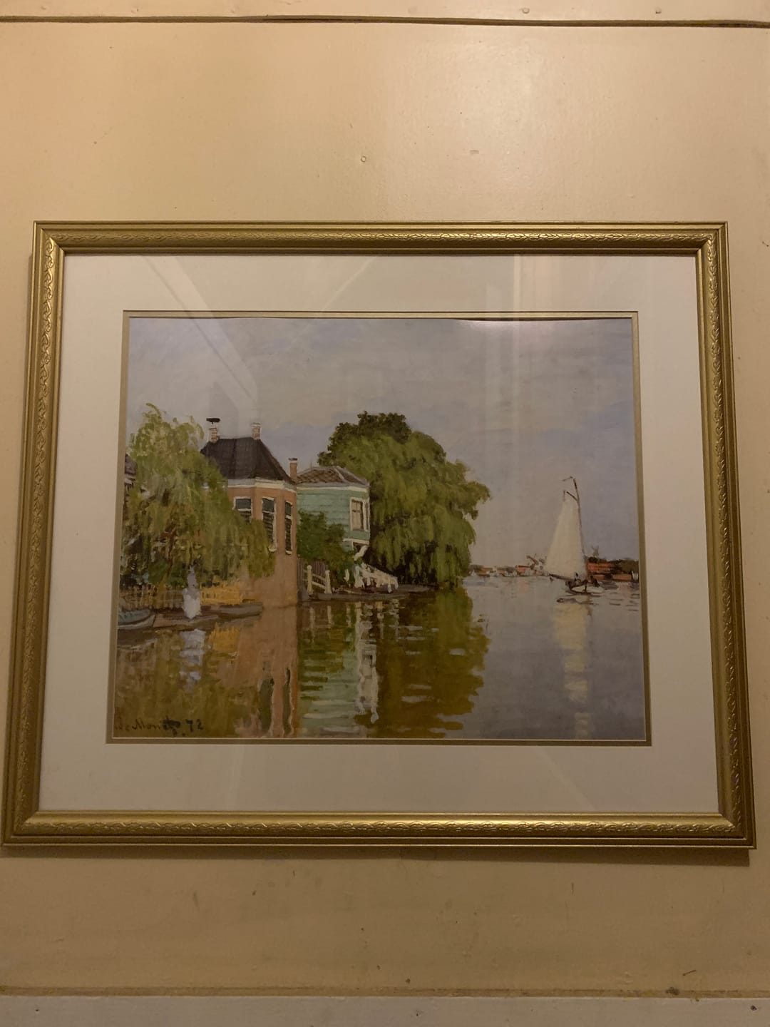 Customer photo review of Houses on the Achterzaan (1871) by Claude Monet