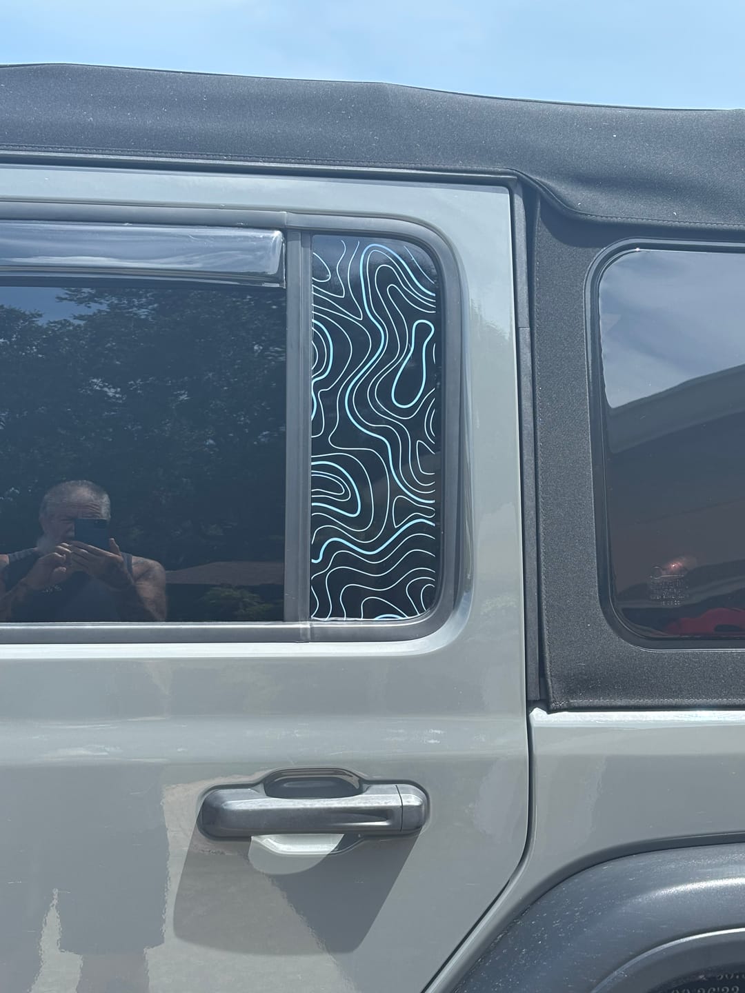 Customer photo review of JEEP Wrangler Emblem Overlay Decal Set | Fits JL, JK, TJ & YJ