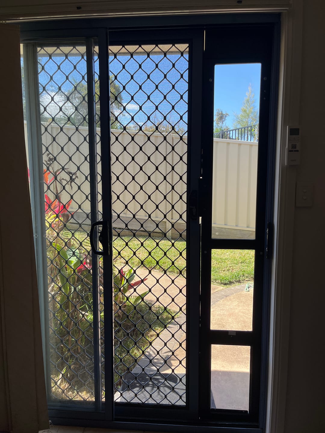 Customer photo review of Patio Pet Door Insert