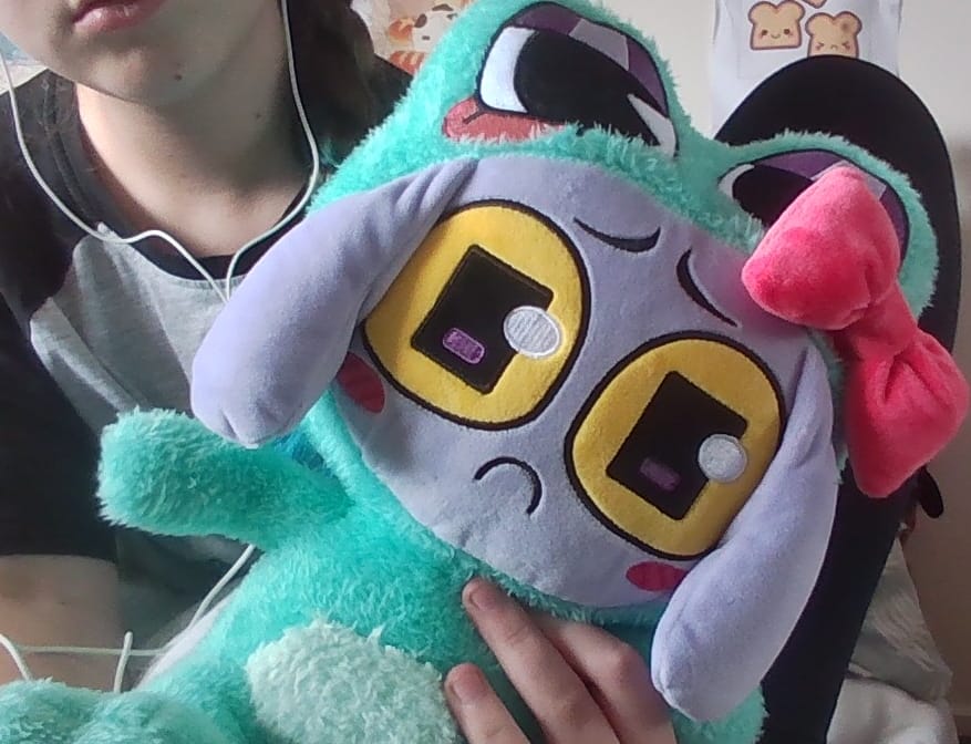 Customer photo review of Ribbit-Suit Jax Plush