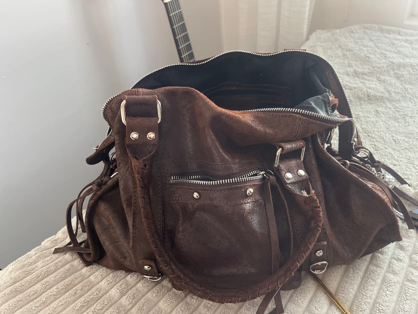 Customer photo review of It girl bag Espresso martini silver