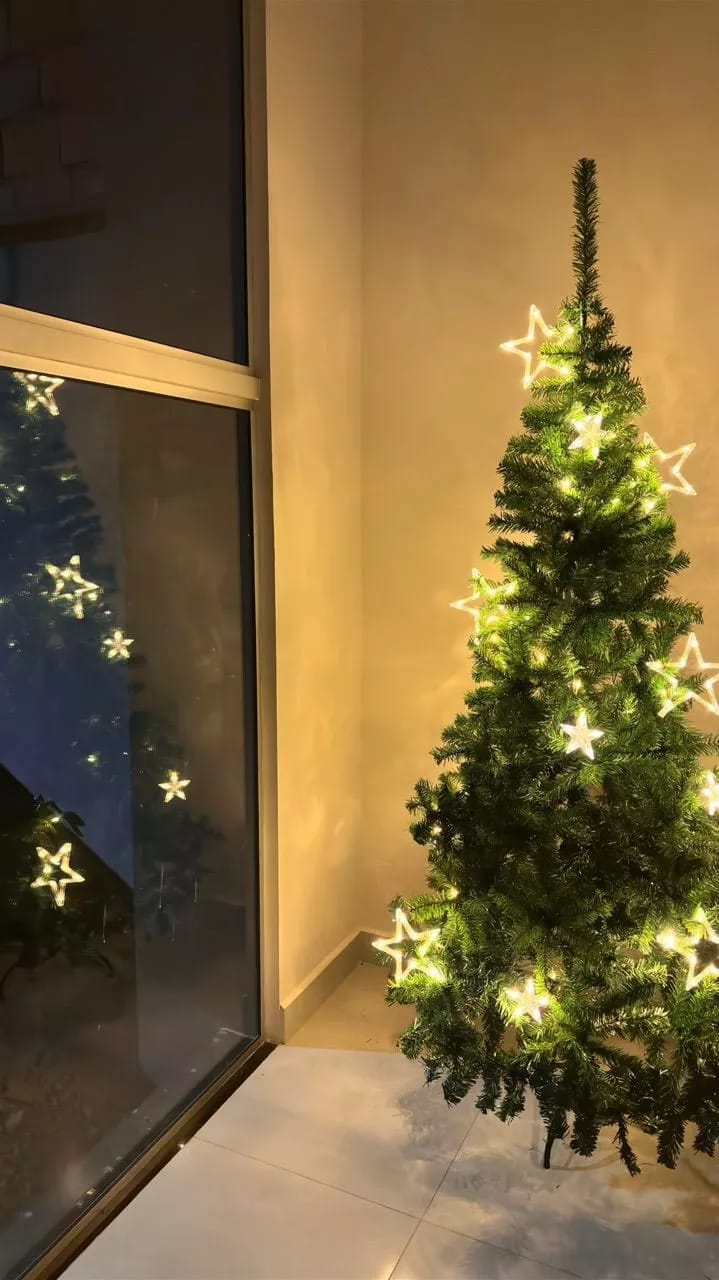 Customer photo review of Pisca Pisca Cascata de Natal Estrela 3m 110V