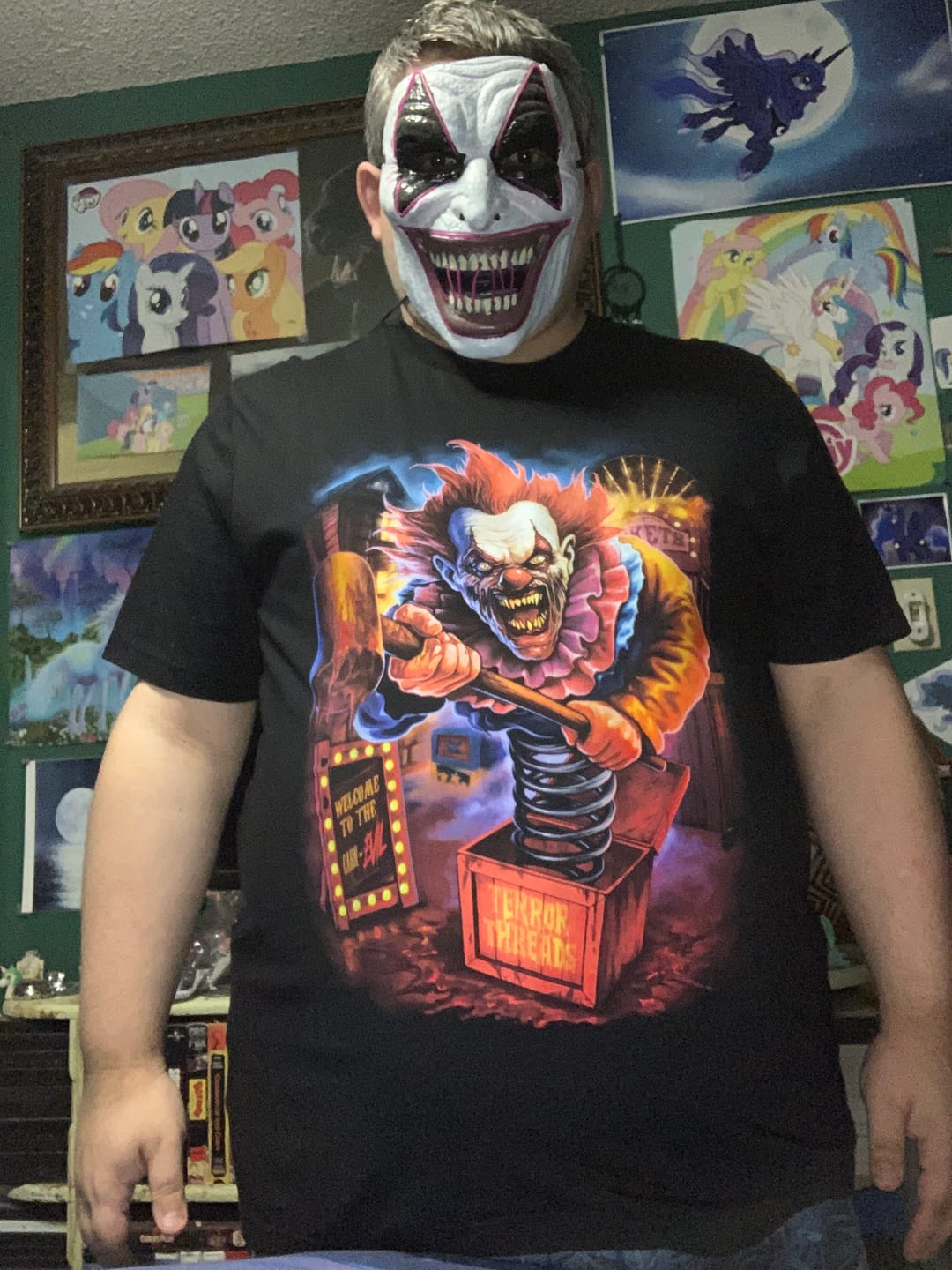 Customer photo review of Carn-EVIL Clown T-Shirt