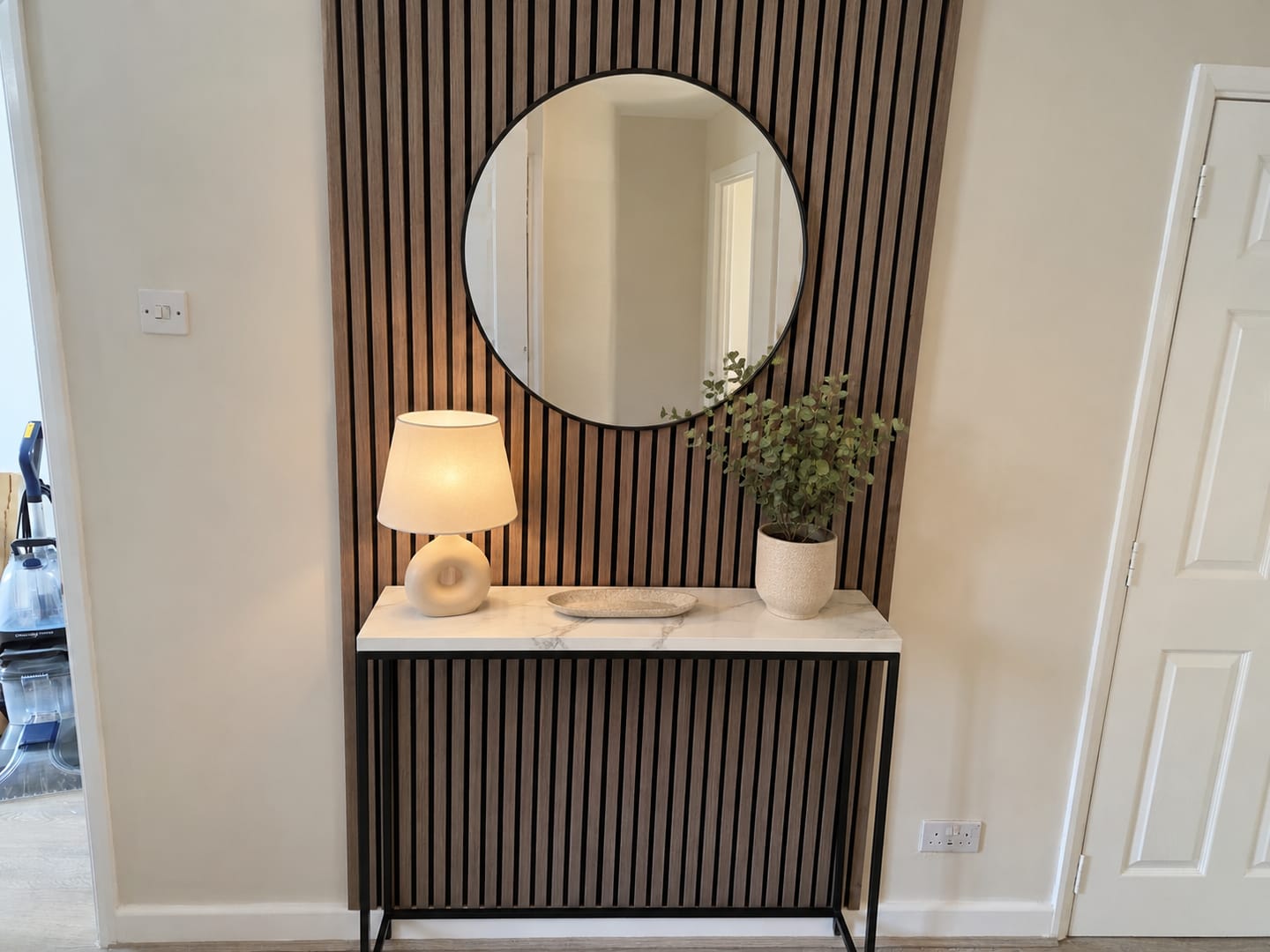 Customer photo review of Walnut Acoustic Wall Panel