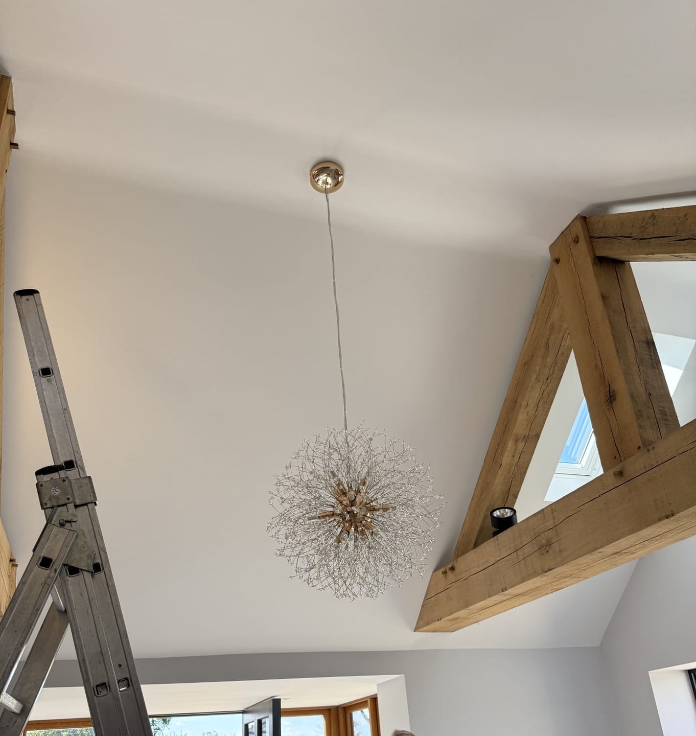 Customer photo review of Modern Crystal Sputnik Chandelier