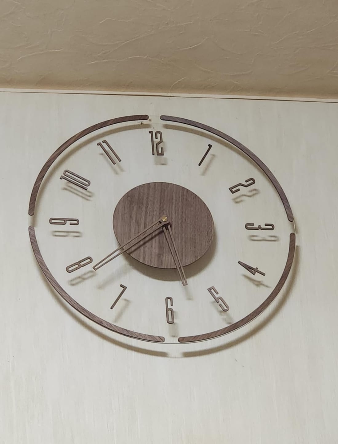 Customer photo review of Sol Nordic Silent Wall Clock | Modern Minimalist Quartz Wall Clock for Living Room