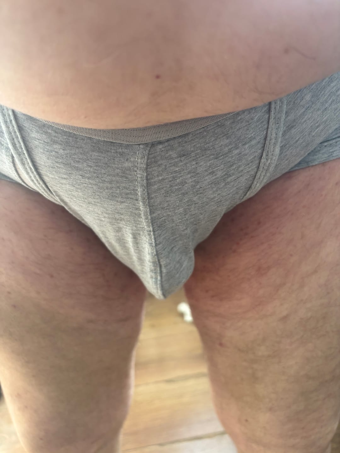 Customer photo review of 2 Pack Men's Large Pouch Casual Underwear