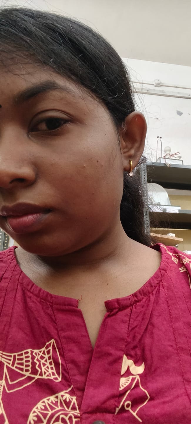 Customer photo review of Heart Ball Chain Pendant Necklace