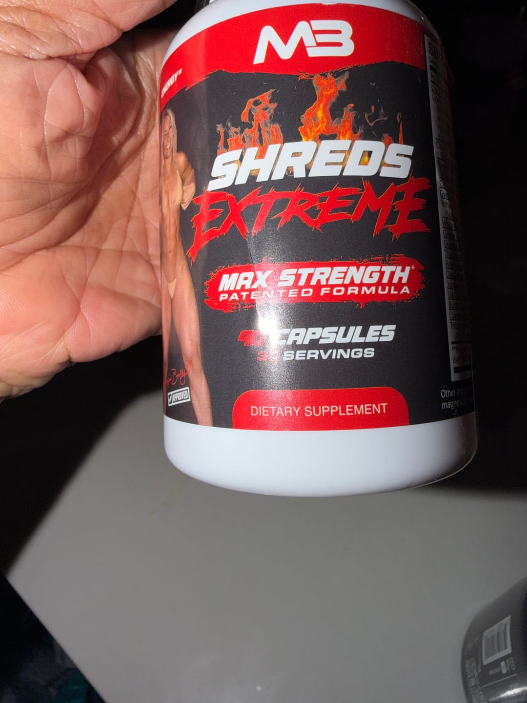 Customer photo review of Shreds Extreme (Daytime Fat Burner)
