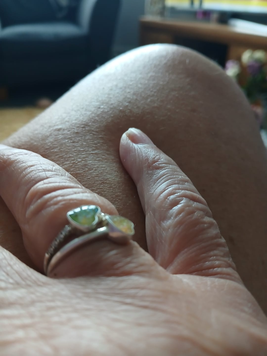 Customer photo review of Double heart ring