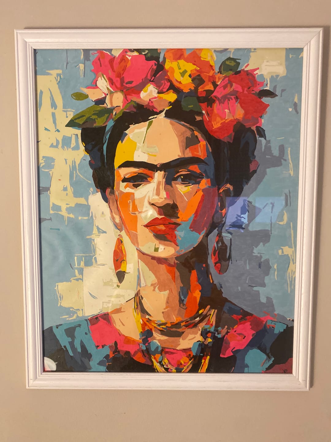 Customer photo review of Expressive Frida | Paint by Number