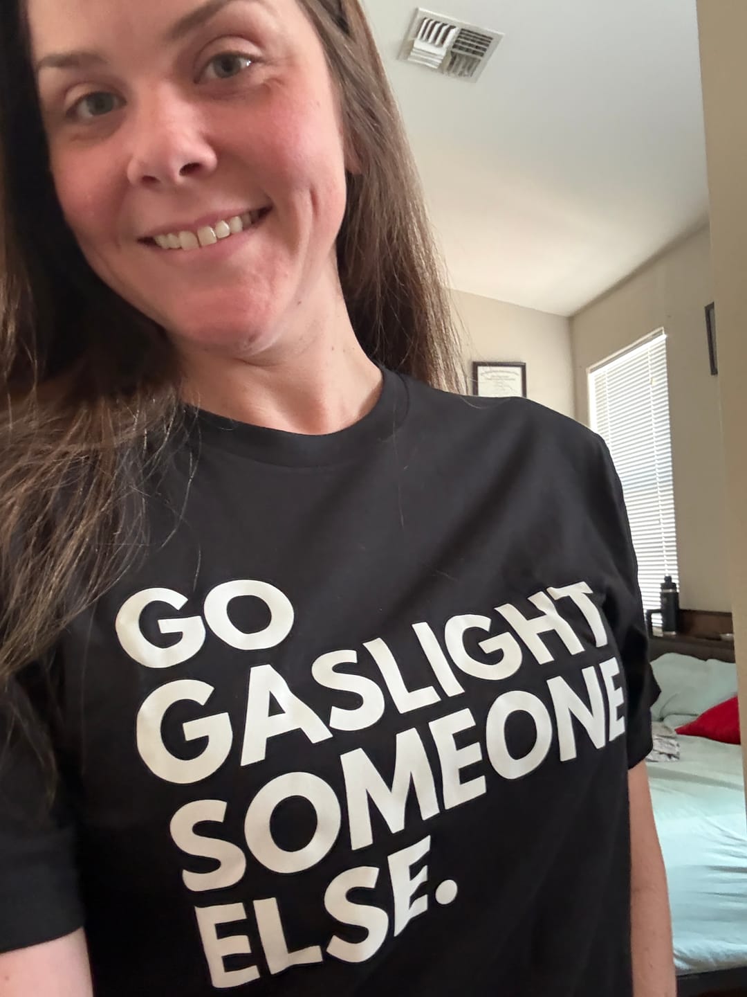 Customer photo review of Gaslight Unisex T-Shirt
