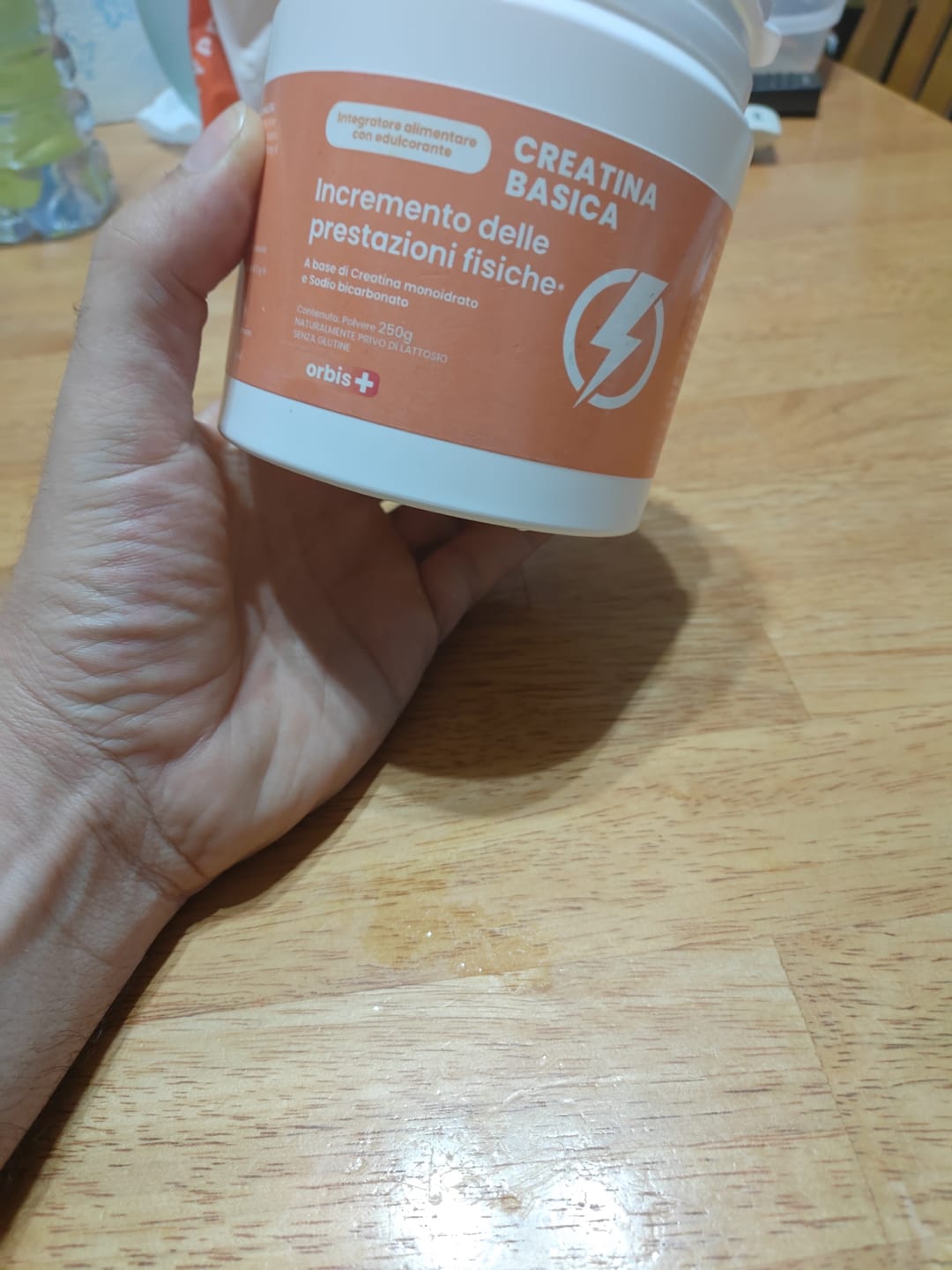 Opinión de un cliente con foto sobre ¡NOVEDAD!❤️‍🔥 Creatina Básica (250 g). ¡La primera CREATINA + BICARBONATO!