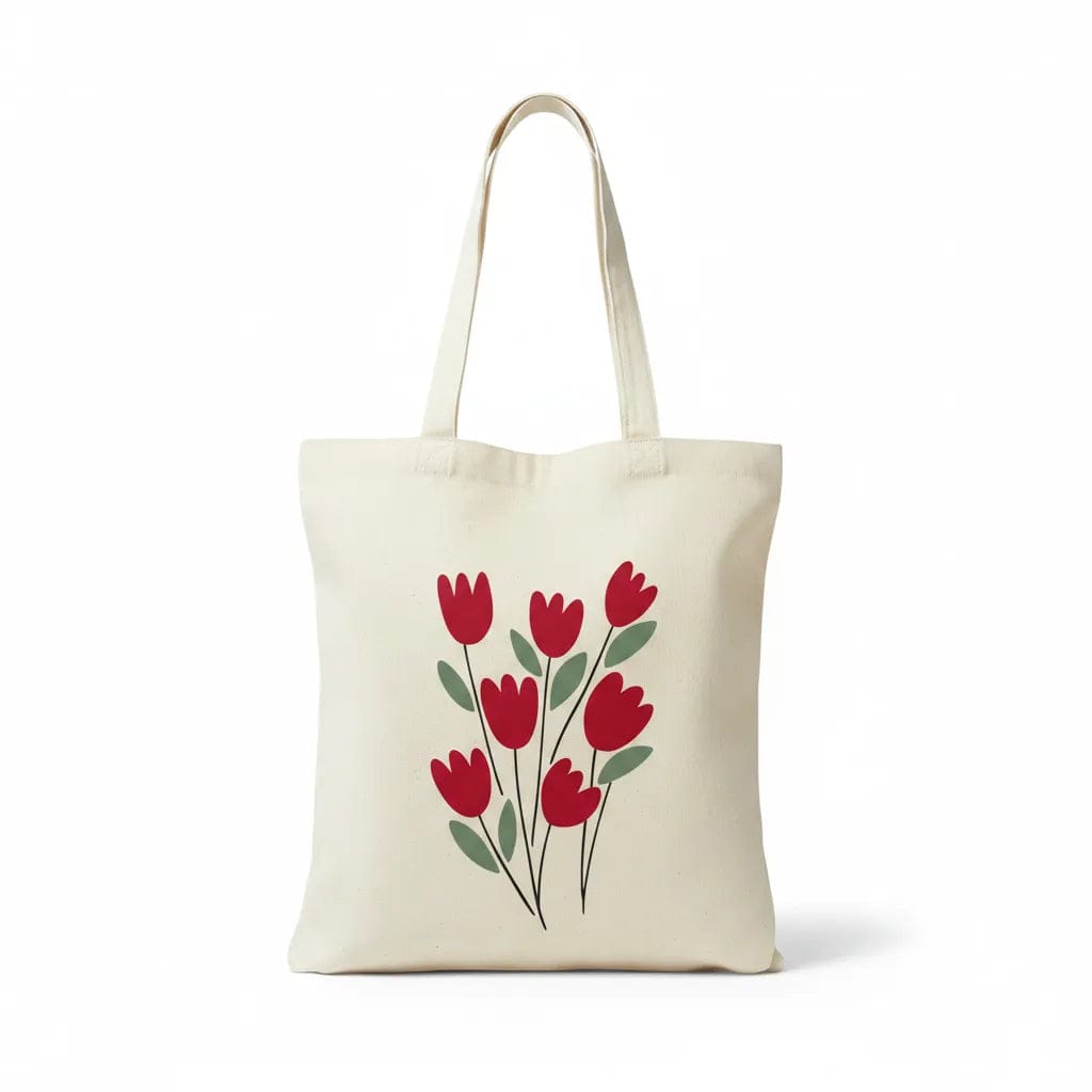 Customer photo review of Wrapzy Red Tulip Tote Bag