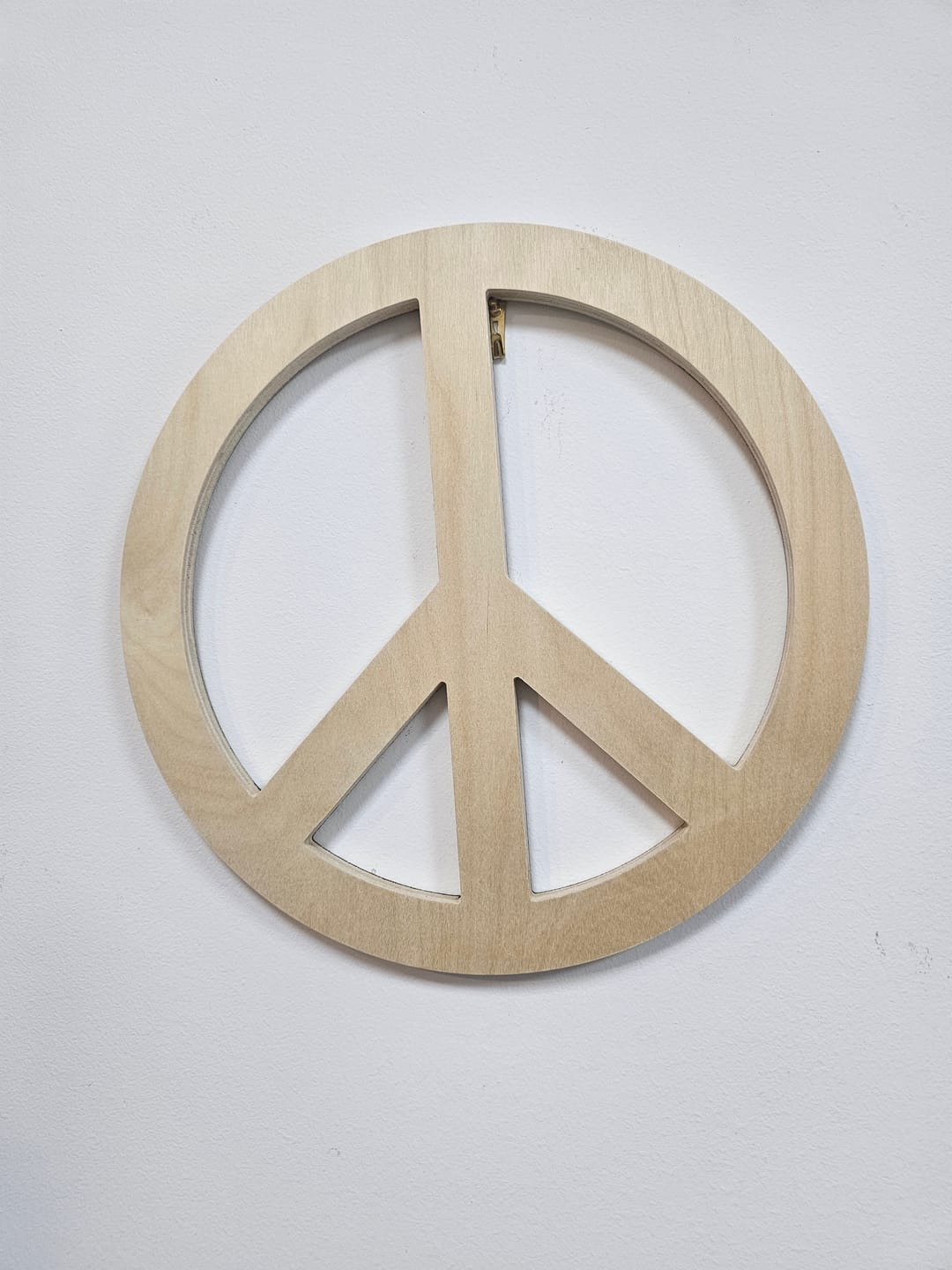 Customer photo review of Unfinished Wood Peace Sign Symbol Shape - Craft - up to 46" DIY