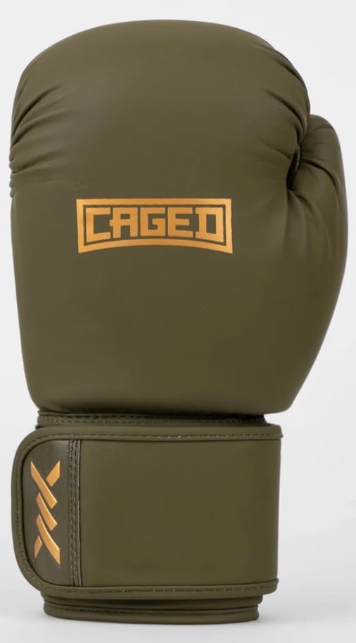 Customer photo review of Caged Bokshandschoenen Shadow - Kaki Groen/Goud