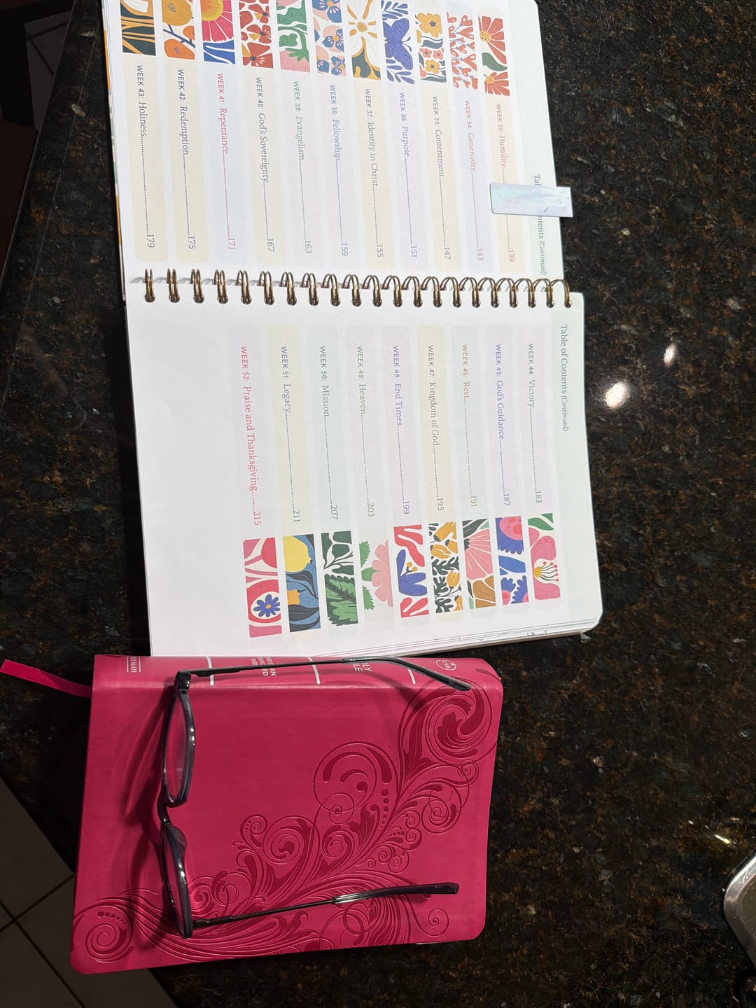 Customer photo review of The Bible In A Year: A 52-Week Journey Through God's Word