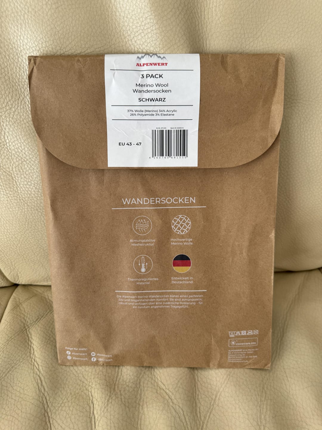 Customer photo review of Merino Socken - 2er Set