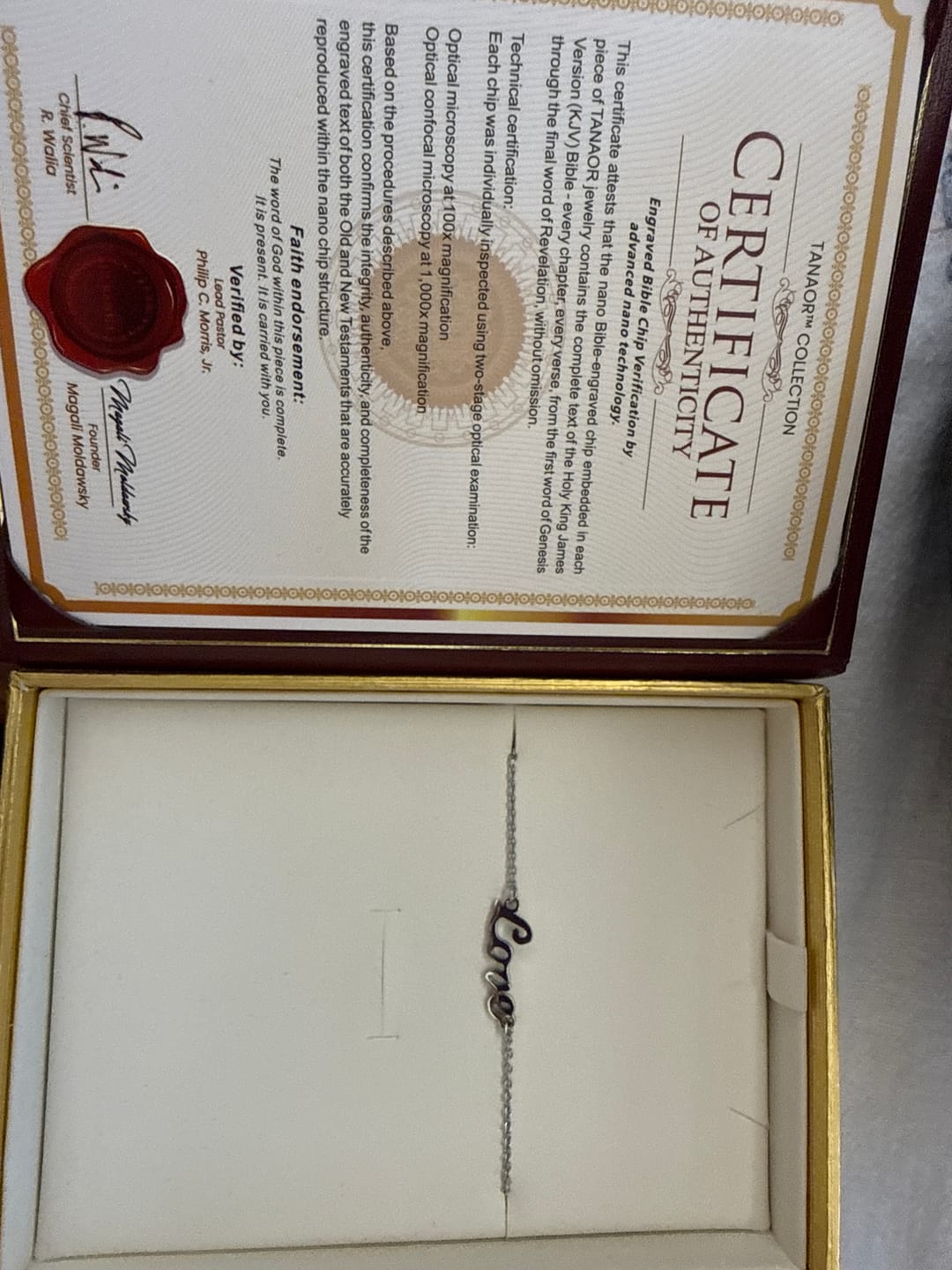Customer photo review of Love Bracelet