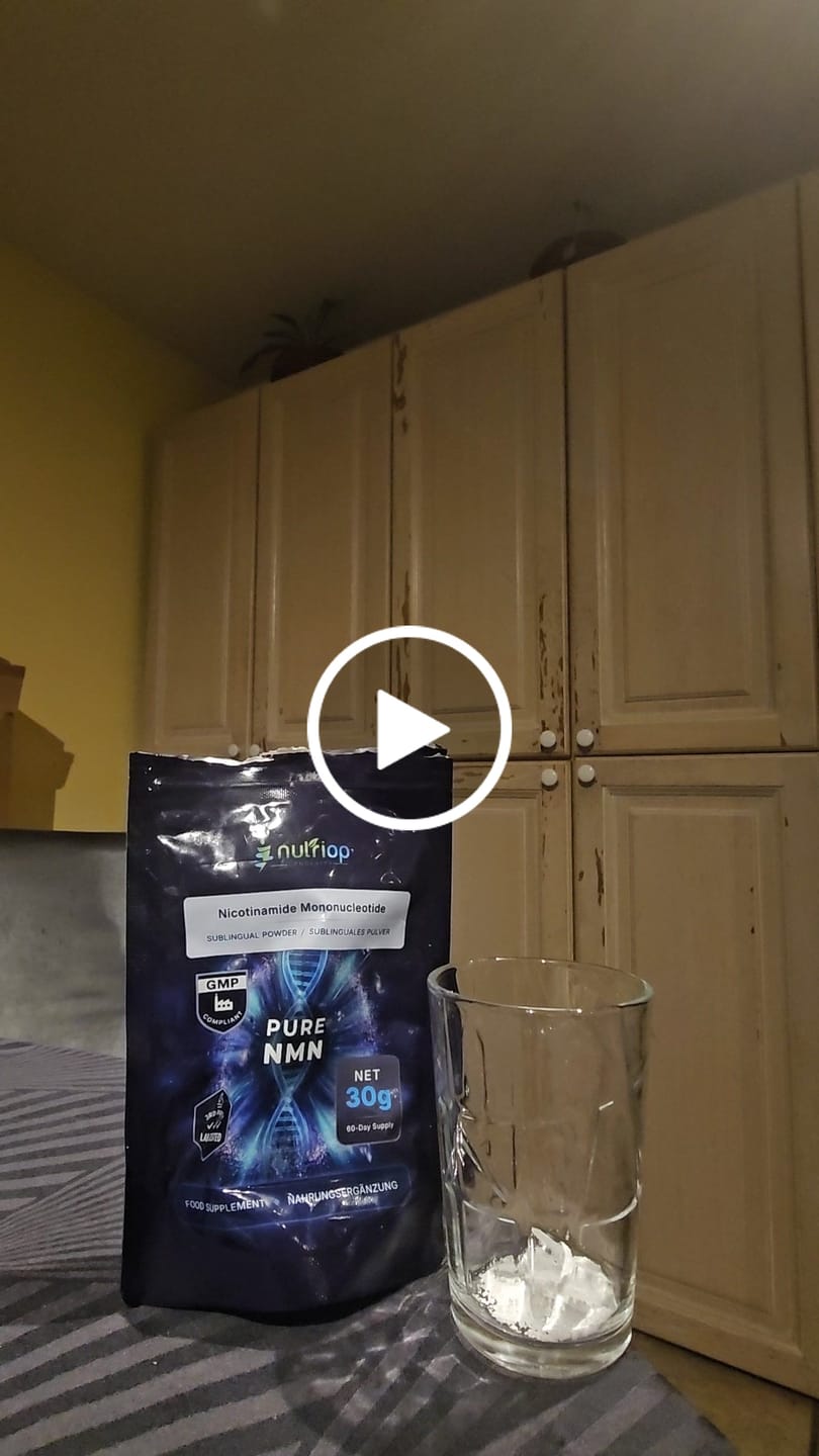 Customer video review of Nutriop® Pure NMN Sublingual Powder - Direct NAD+ Precursor (30g)