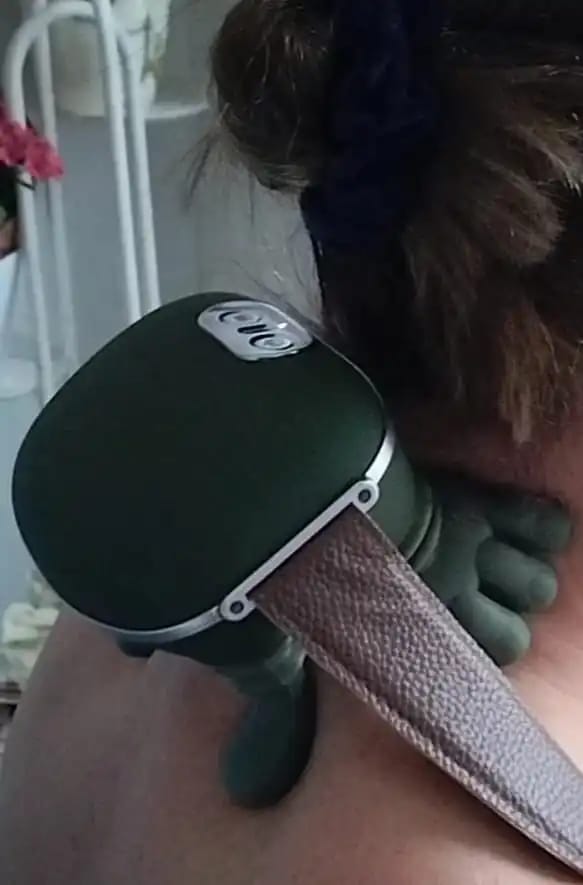 Customer photo review of LoosenMe Heated Neck & Shoulder Massager