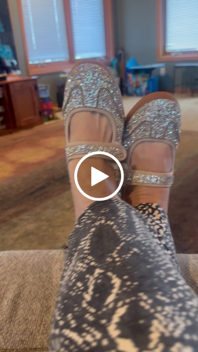 Customer video review of Corky's Rhinestone Calm Down Sneakers