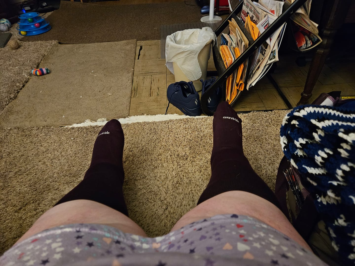 Customer photo review of Bamboo Wide Compression Socks