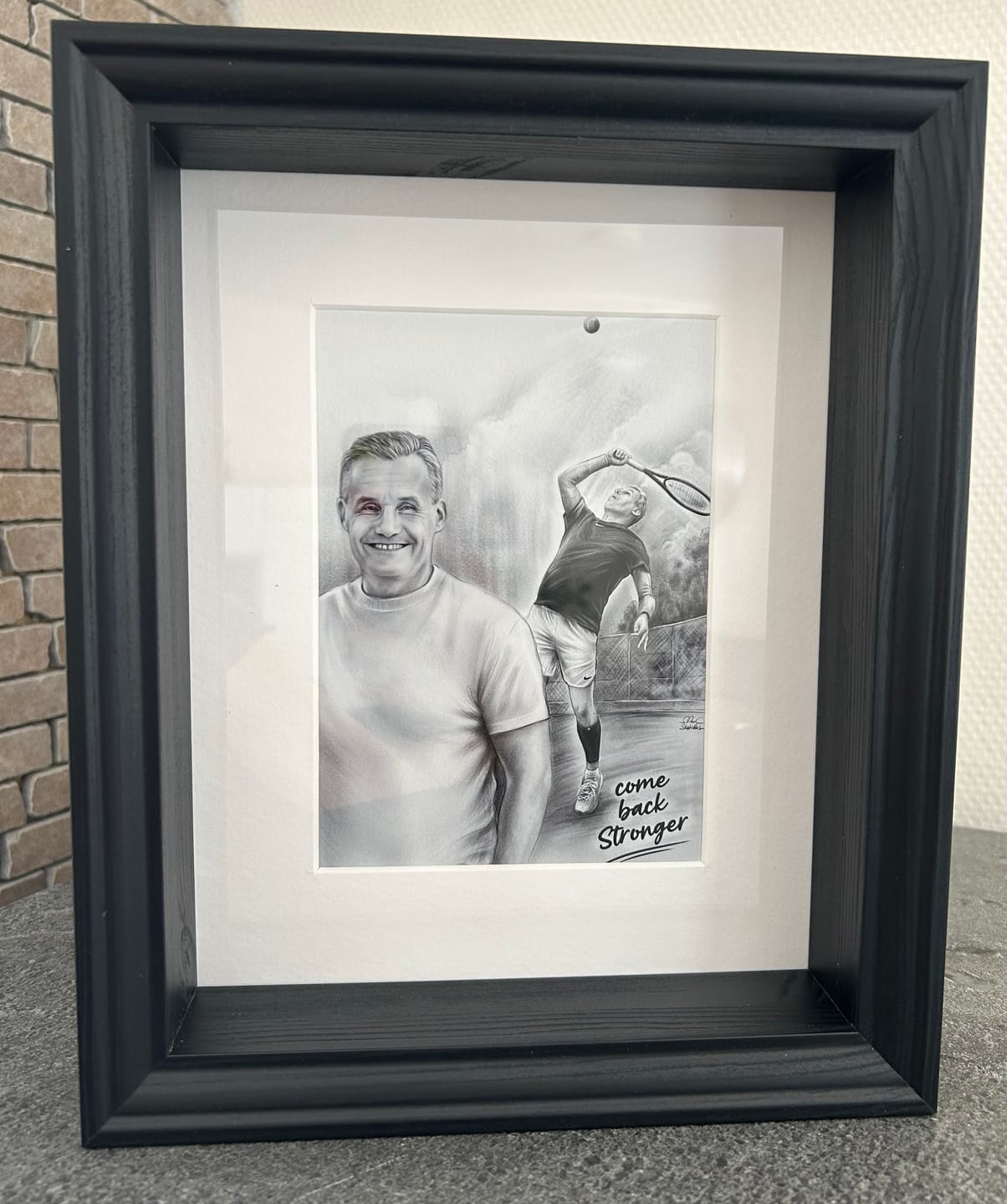 Customer photo review of Portrait zeichnen lassen vom Foto - 100% handgezeichnet von echten Künstlern