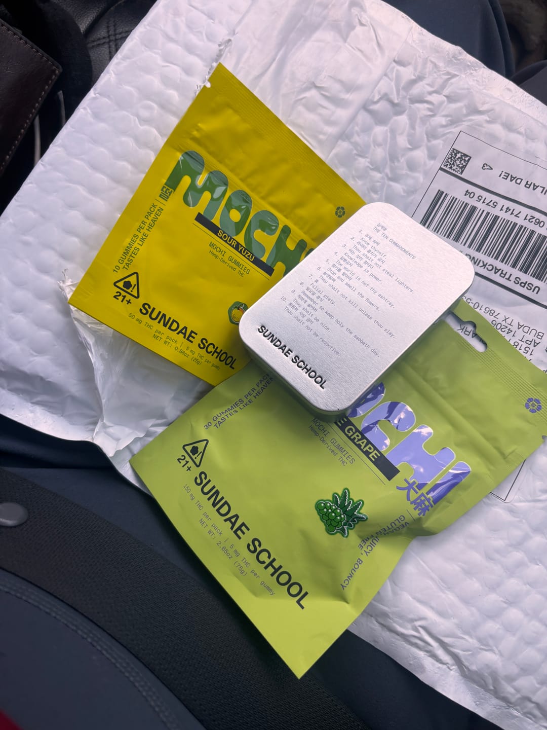 Customer photo review of CA Sober Bundle: Sour Yuzu (Mini) + Aloe Grape (Value Pack)