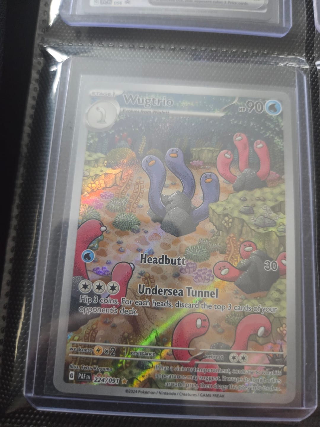 Customer photo review of Wugtrio (224/091)  - SV Paldean Fates Holofoil