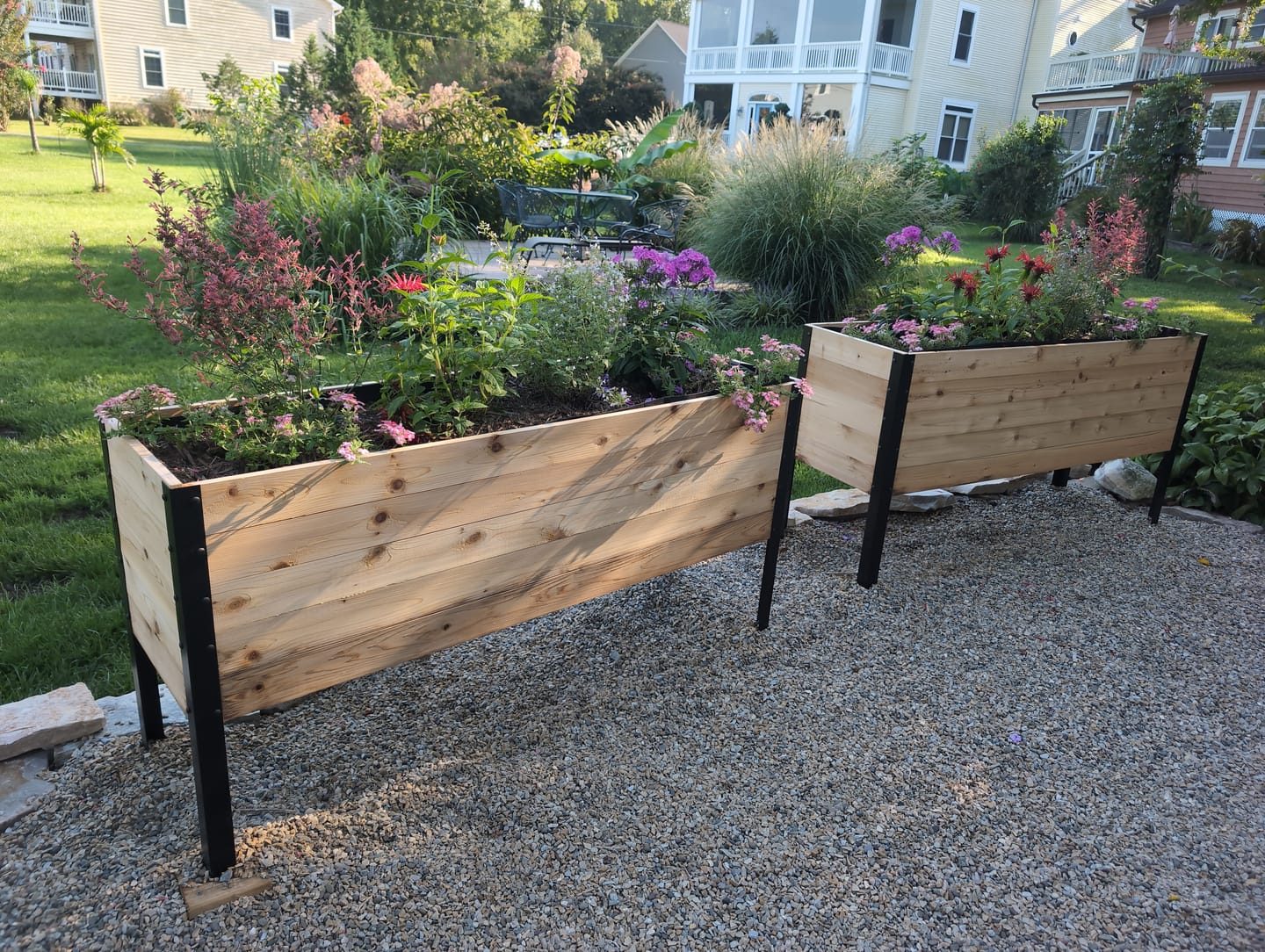 Customer photo review of 18″ x 60″ Deep Root Raised Garden Bed - 30″ TALL / Select Grade