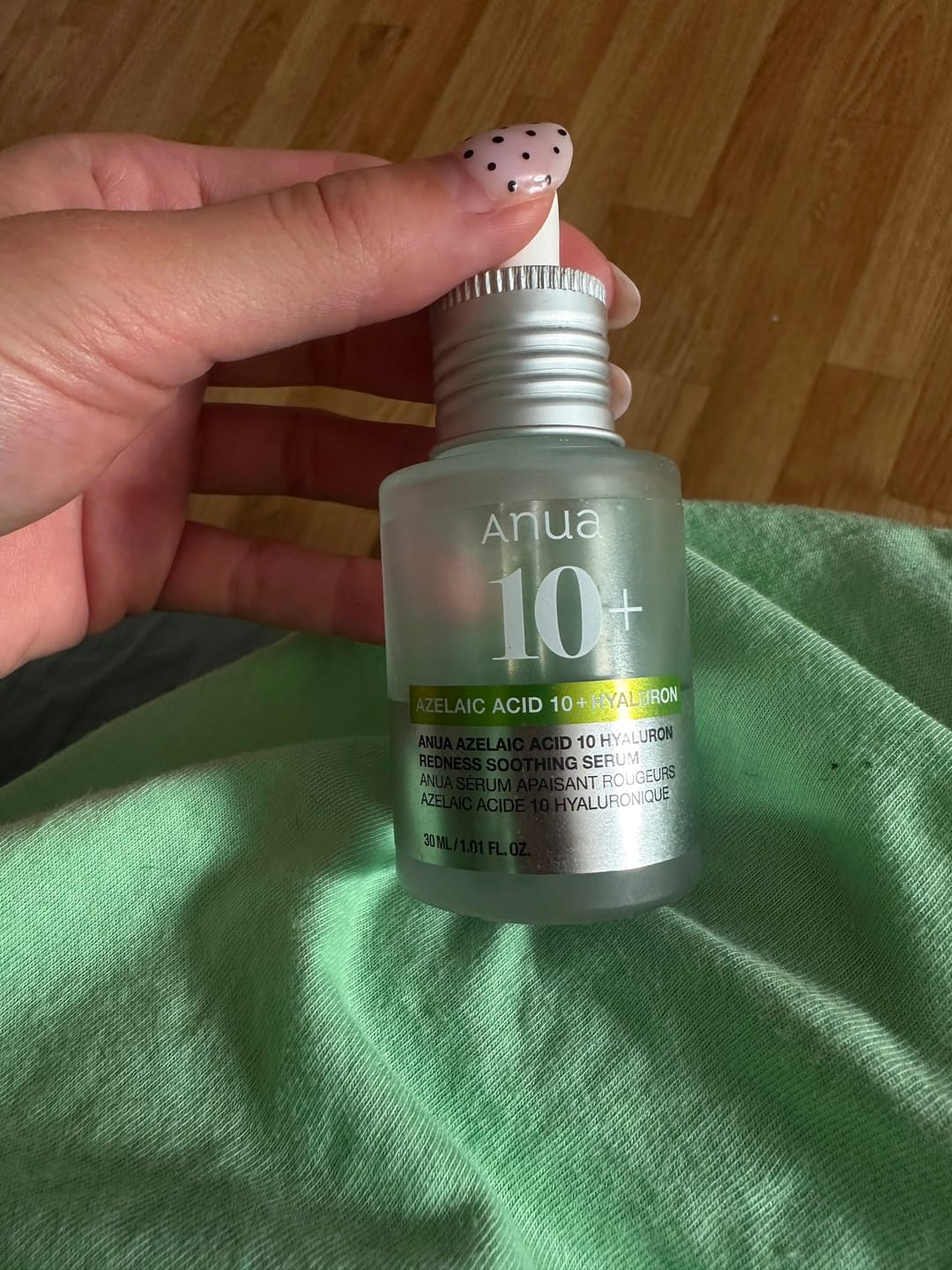 Customer photo review of Serums ar azelaīnskābi Anua Azelaic Acid 10 Hyaluron Redness Soothing Serum