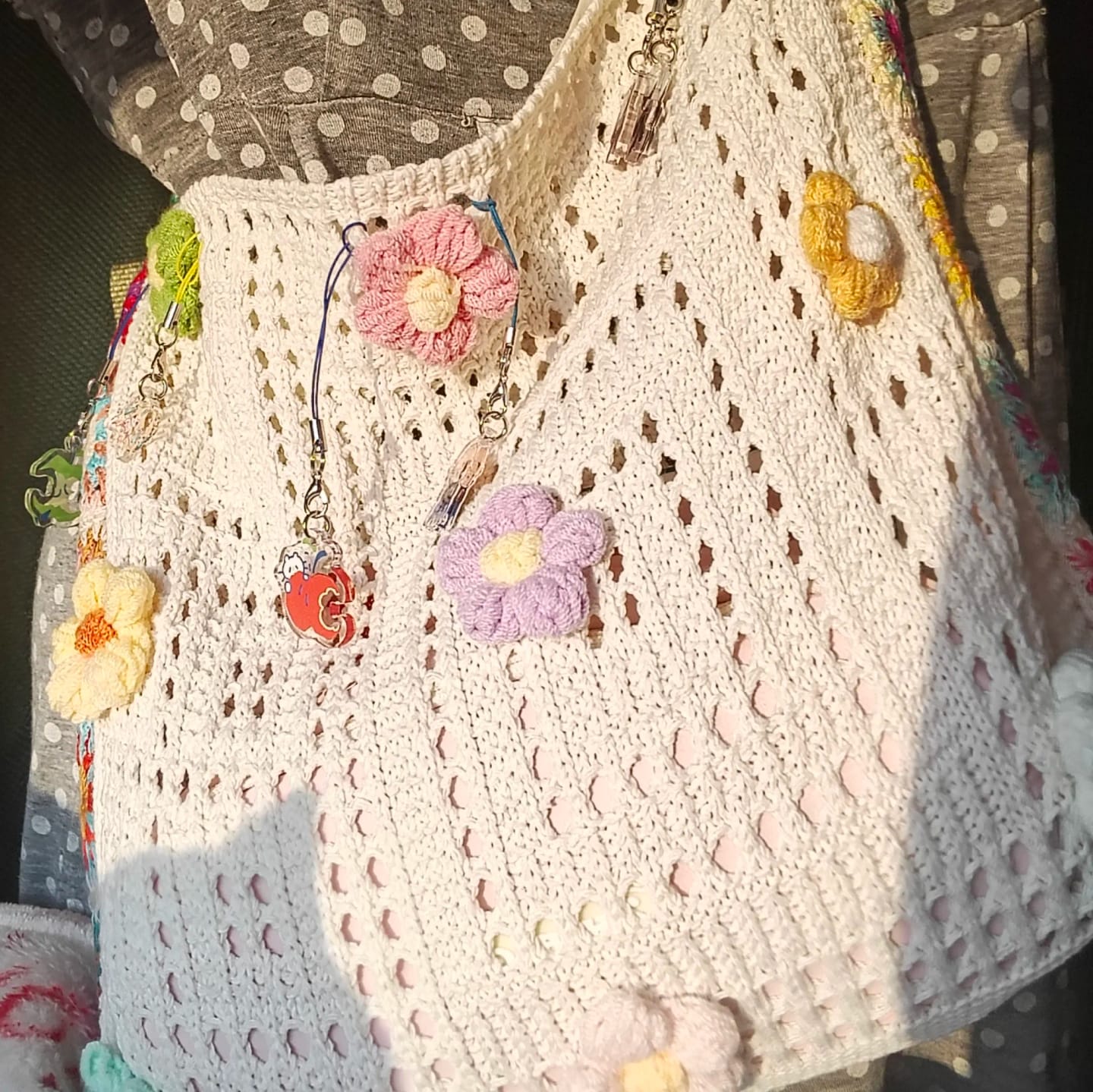 Customer photo review of Bolso artesanal crochet